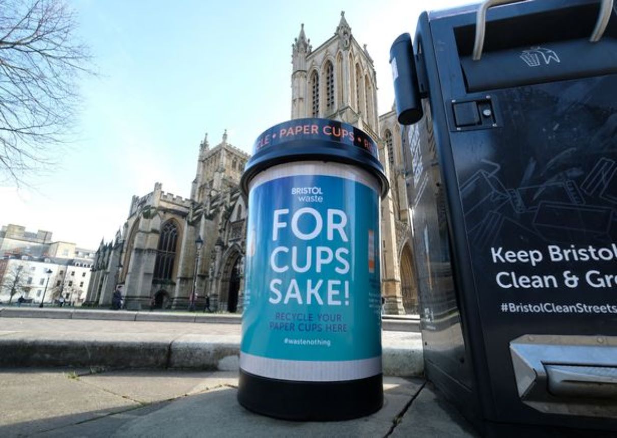 Get it in the right bin | Help Bristol recycle 4 million disposable cups